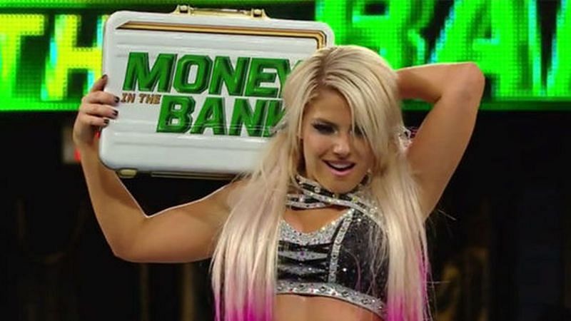 Alexa Bliss won the Money in the Bank ladder match and the RAW Women's Championship in the same night at Money in the Bank 2018